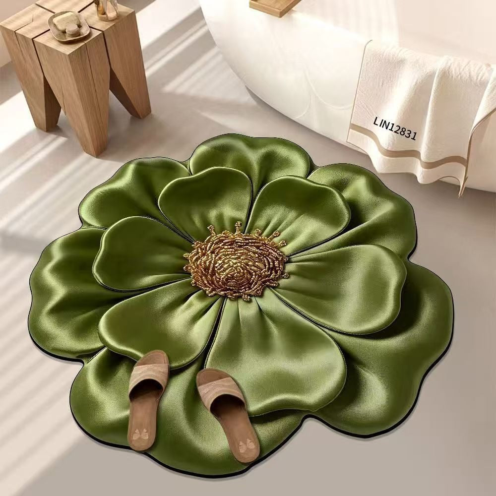 Nordic 3 DLight Luxury Floral Floor Mat Door Mat Non Slip Foot Mat