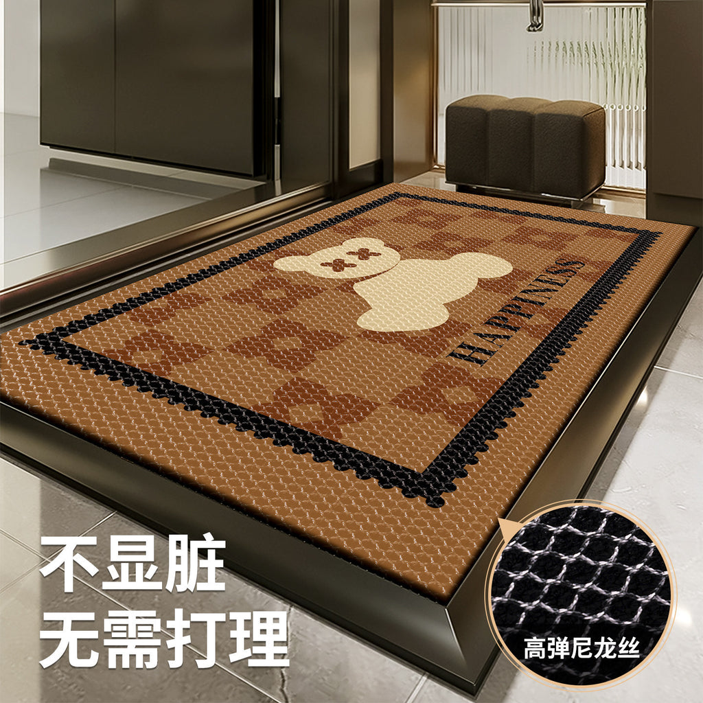 轻奢入户门垫刮泥蹭土家用弹力网地垫防滑耐脏易打理脚垫工厂现货