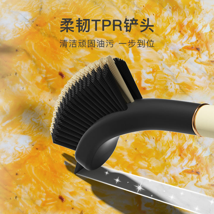 长柄多功能缝隙刷带夹子铲子家用厨房死角软毛清洁刷硬毛刷子批发
