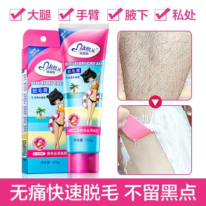 Mavela Wax Hair Removal Strips – Gentle Painless Full Body Leg Underarm Kit