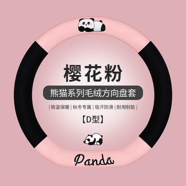 Car Steering Wheel Cover Winter Cat Cute Grip Cover Non Slip Cat TEMU