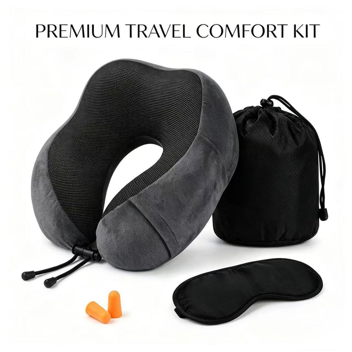U Memory Foam Neck Pillow Travel Neck Pillow Portable U