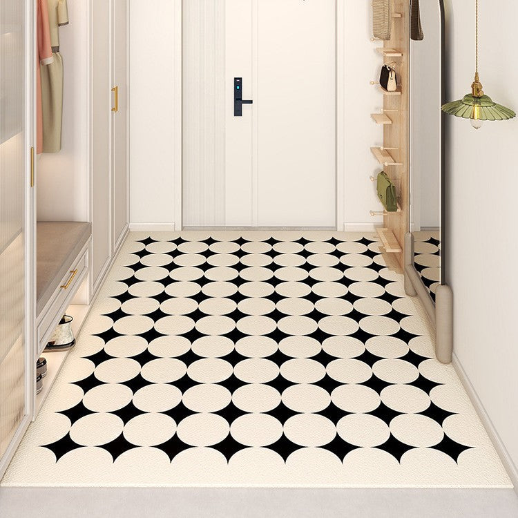 Light Luxury Premium Feel Entryway Floor Mat PVCMinimalist Large Foot Mat Non Slip Durable Door Mat