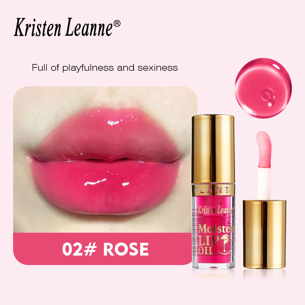 KRISTEN LEANNE跨境彩妆水光嘟嘟唇油锁水保湿滋润唇蜜补水唇釉