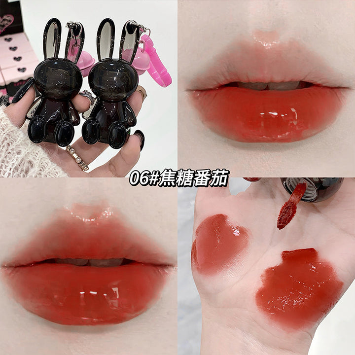 Gege bear黑色小兔水光唇釉 持妆显嫩镜面滋润嘟嘟唇秋冬显色唇彩