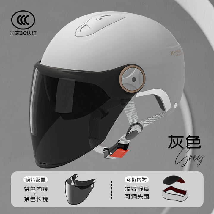 3 C Helmet Motorcycle Men's Women's