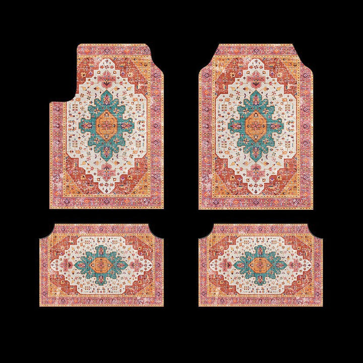 temu Car Foot Mat 4 Piece Set Home Stain Resistant Floor Mat Entryway Entryway Door Mat