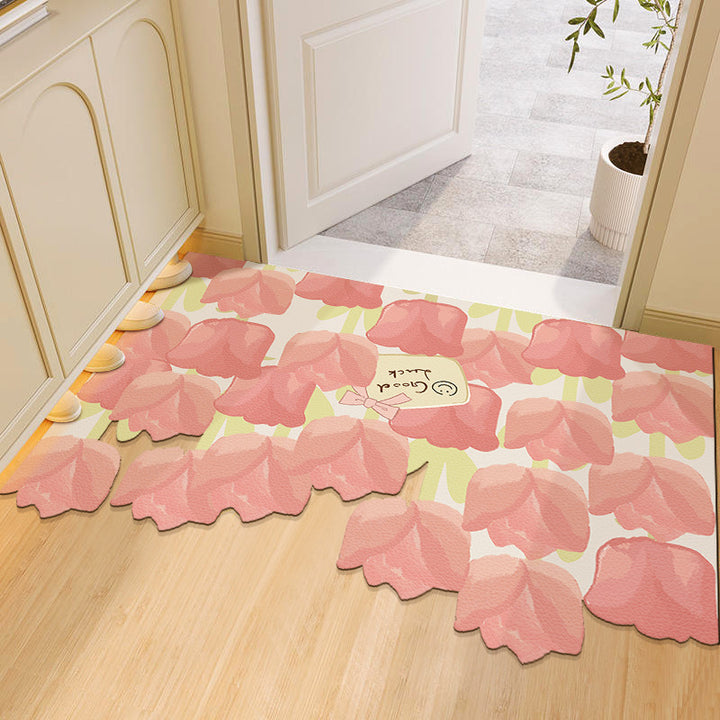 Living Room Entryway Door Mat Waterproof Leather Floor Mat Home New Entryway Foot Mat