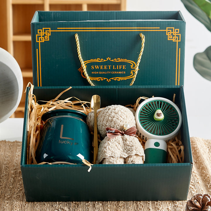 Cute Custom Souvenir Gift Set Ceramic With Gift Mug Gift Box