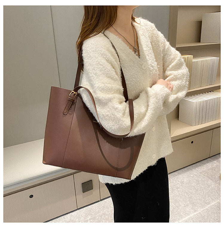 Korean Style Minimalist Large Capacity Women's Bag Women's Spring Fashion Shoulder Crossbody