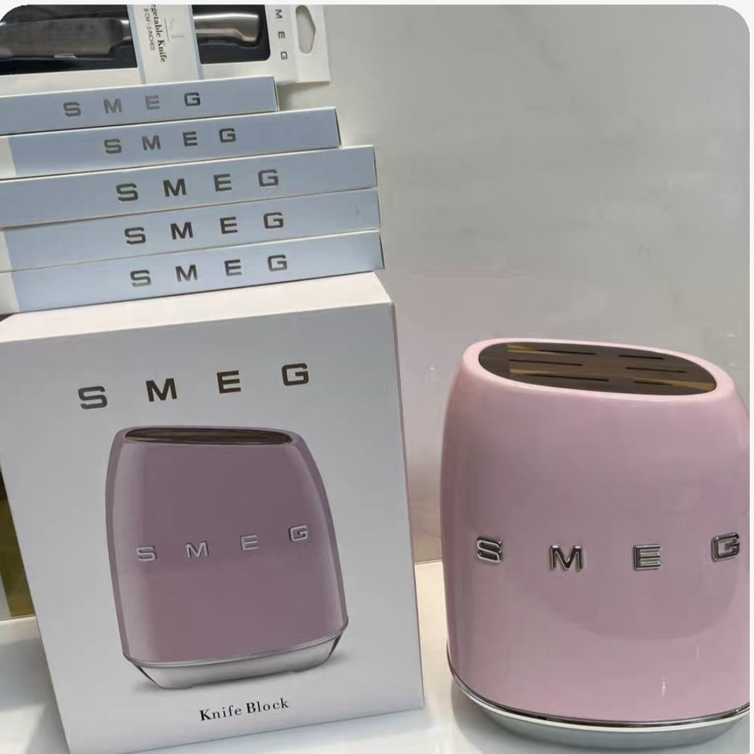 西西里（12色）SM-EG斯麦格奶油色厨房刀具套装复古不锈钢菜刀架-