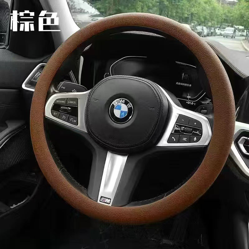 Thin Steering Wheel Cover Non Slip Silicone Silicone All Season Universal Car Summer Grip Cover Unisex Soft