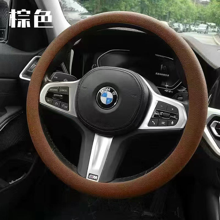 Thin Steering Wheel Cover Non Slip Silicone Silicone All Season Universal Car Summer Grip Cover Unisex Soft