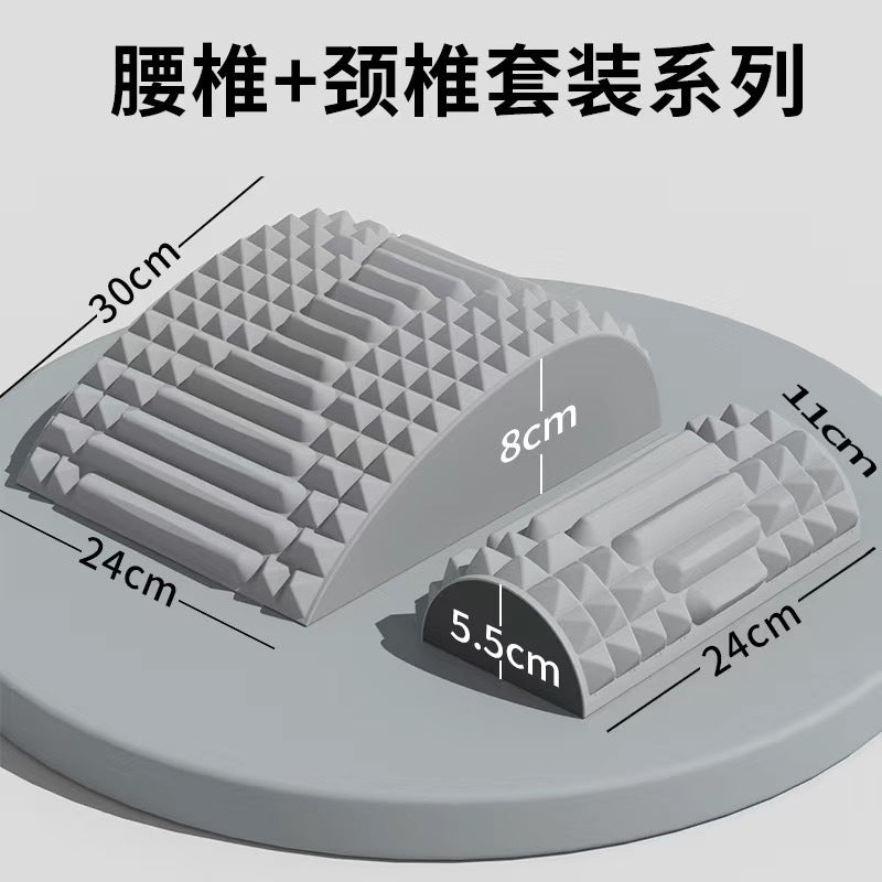 厂家批发跨境腰椎舒缓器锻炼伸展按摩腰部靠垫按摩开后背男女家用