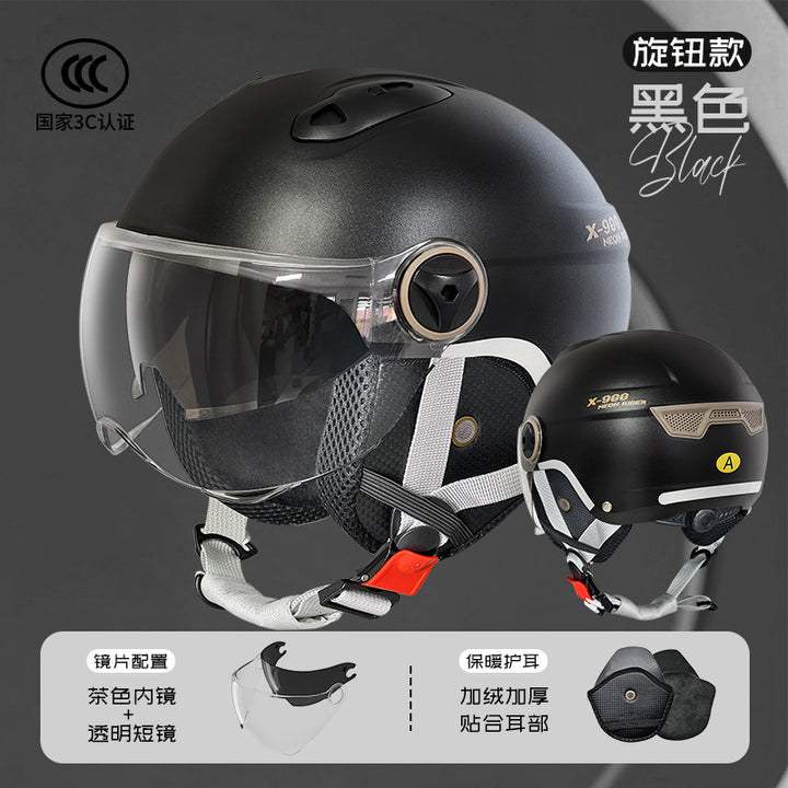 3 C Helmet Motorcycle Men's Women's