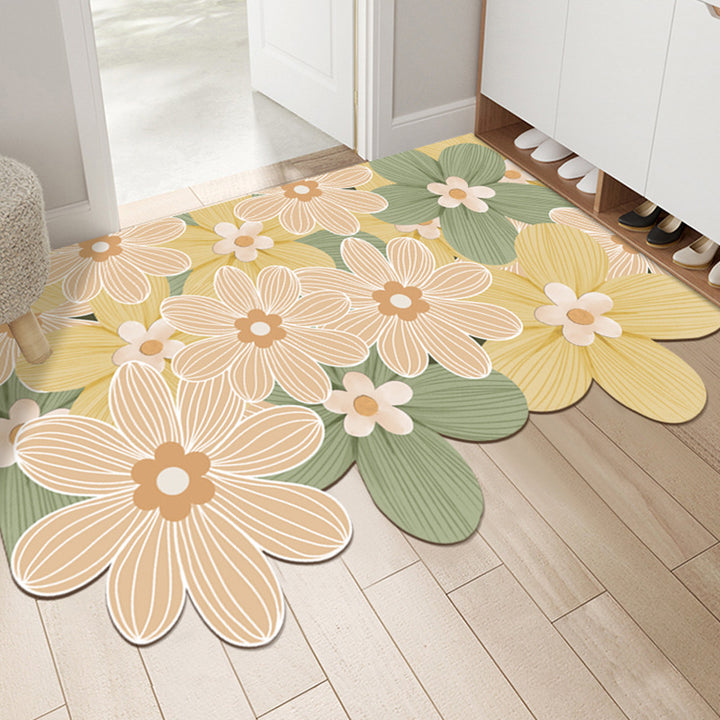 Modern Minimalist Entryway Door Mat Home Entryway Special Leather Door Mat Waterproof Non Slip