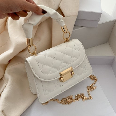 Trendy Chain Crossbody Bag – Korean Style Women's Small Square Handbag