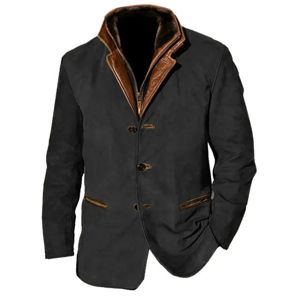 Spring New Men Fashion Vintage Men Casual Jacket Top
