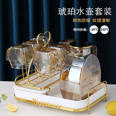 家用日常凉水壶套装玻璃水壶耐高温凉水杯茶壶冰水大容量冷水壶