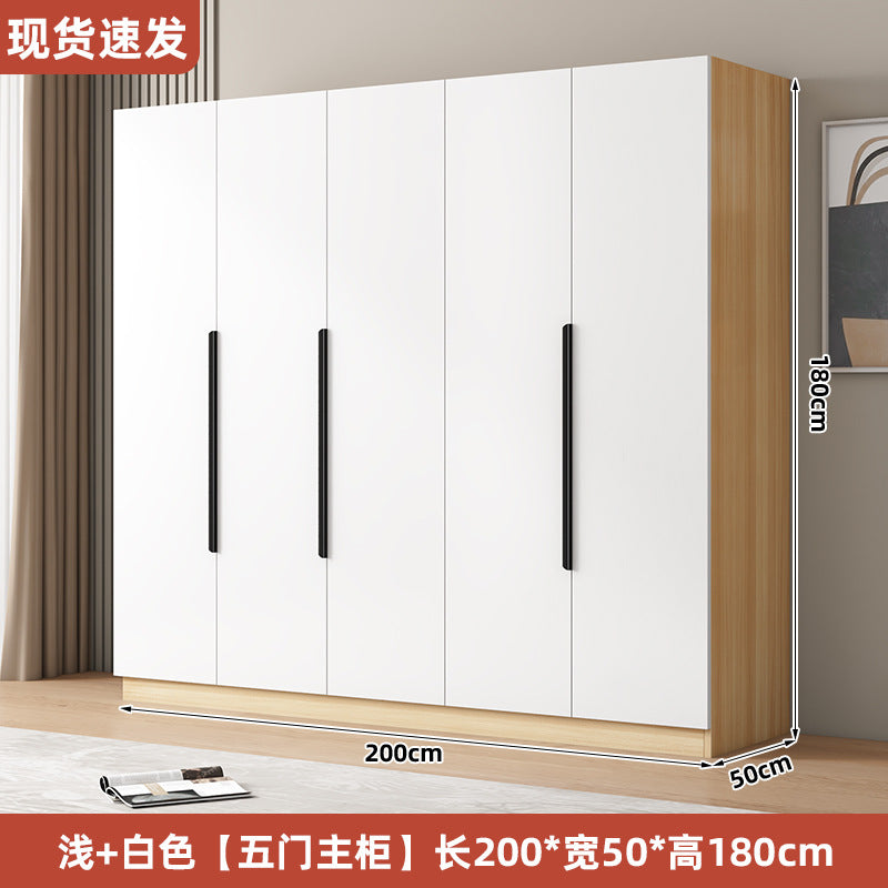 衣柜家用卧室型实木质儿童衣橱工厂直销简易组装出租房用经济柜子