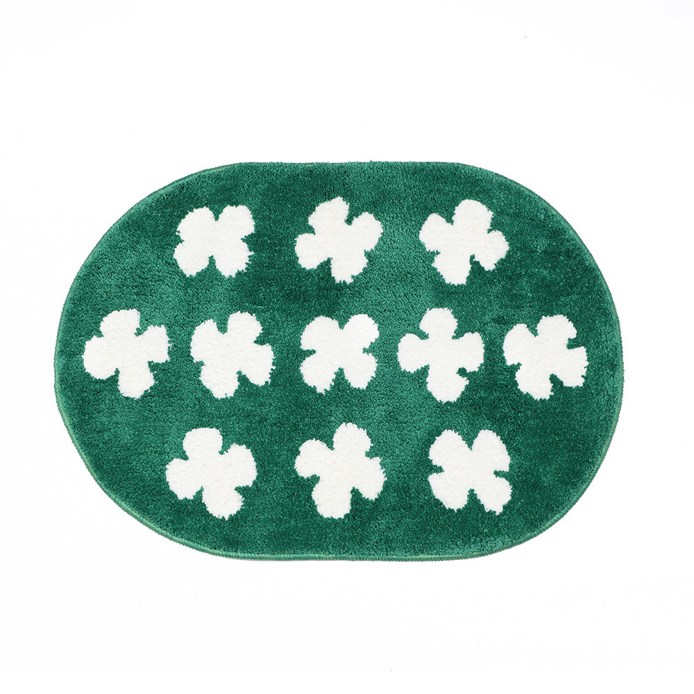 Flower Carpet Small Cat Floor Mat Unique Home Entryway Non Slip