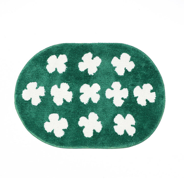 Flower Carpet Small Cat Floor Mat Unique Home Entryway Non Slip