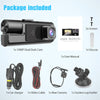 HD 3-Lens Wireless Car Dash Cam – Phone Connected No Data Required