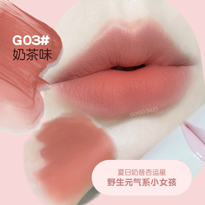 gogotales戈戈舞薄雾不沾杯唇釉水雾面唇露哑光唇彩口红学生GT556