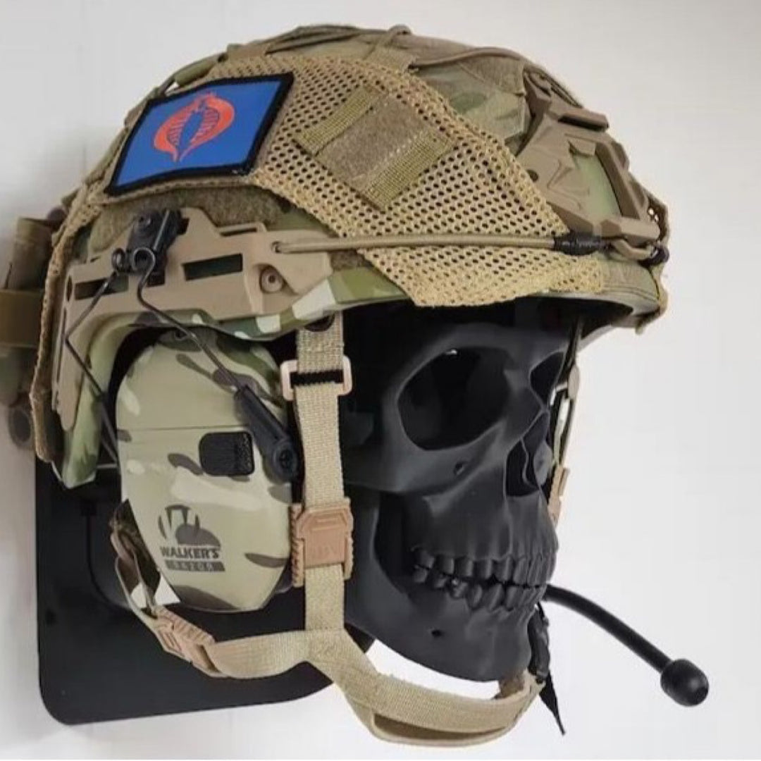 3 D Skull Helmet Display Package Helmet