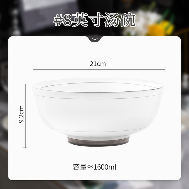碗个人专用碗碟套装高级感釉下彩碗盘碗筷乔迁碗家用2025新款餐具
