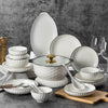 Round Ceramic Bowl & Plate Dinnerware Set – Simple High-End 2026 Tableware