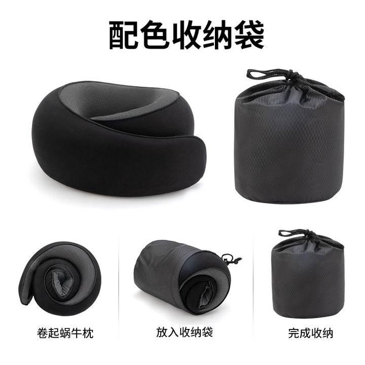 Portable Outdoor Travel Storage Set Memory Foam U Neck Pillow