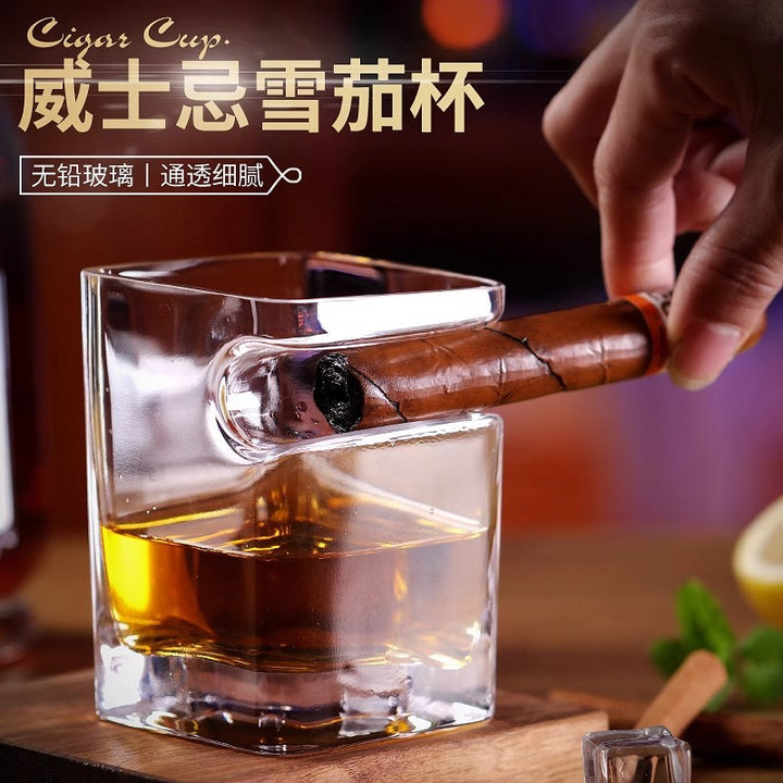 创意雪茄杯工厂自营水晶啤酒杯家用玻璃洋酒杯酒具威士忌杯饮料杯