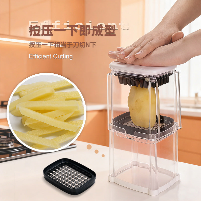 不锈钢八瓣番茄苹果分瓣器家用厨房多功能按压切菜神器薯条切条器