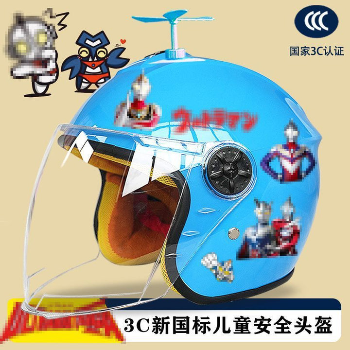 Fall/Winter Children Electric Vehicle Helmet All Season Motorcycle Winter Small Safe
