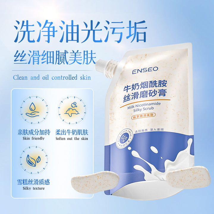 ENSEO Milk Niacinamide Body Scrub – Smoothing Full Body Exfoliator for Beauty Salon