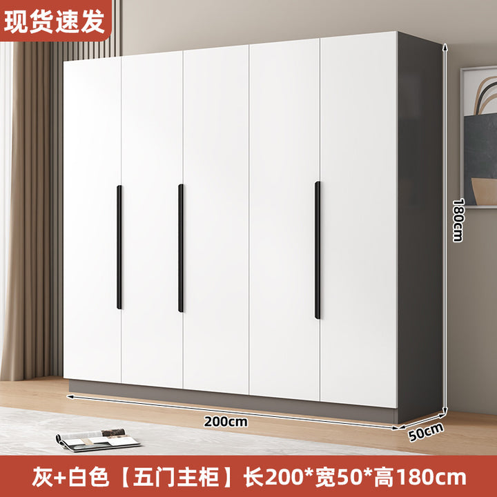 衣柜家用卧室型实木质儿童衣橱工厂直销简易组装出租房用经济柜子