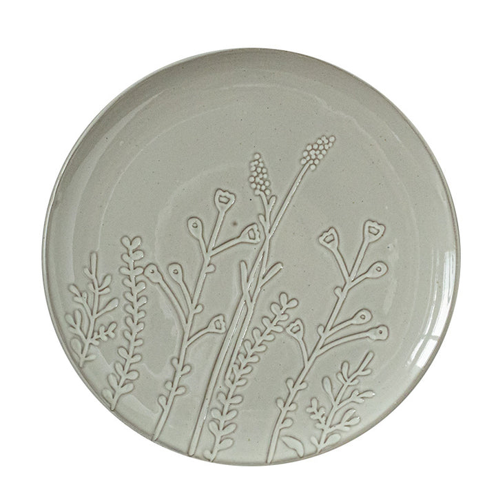 Large Plate Japanese Style Home Plate Vintage Ceramic Plate Plate Tableware Dish Plate Light Luxury