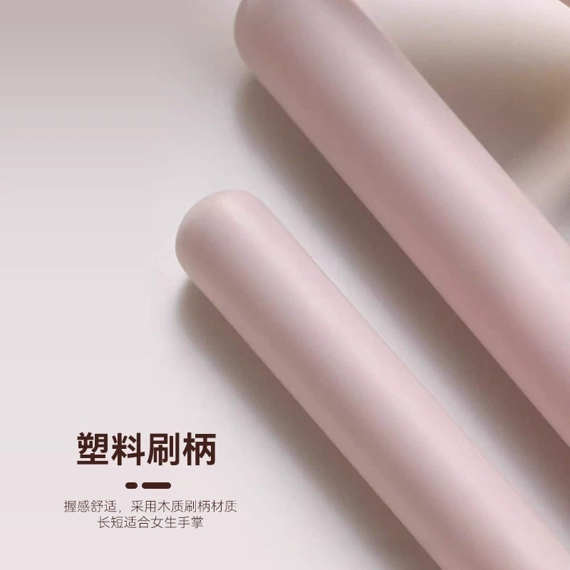 网红款亲肤桃夭化妆套刷柔软不掉毛遮瑕眼影刷晕染腮红修容化妆刷
