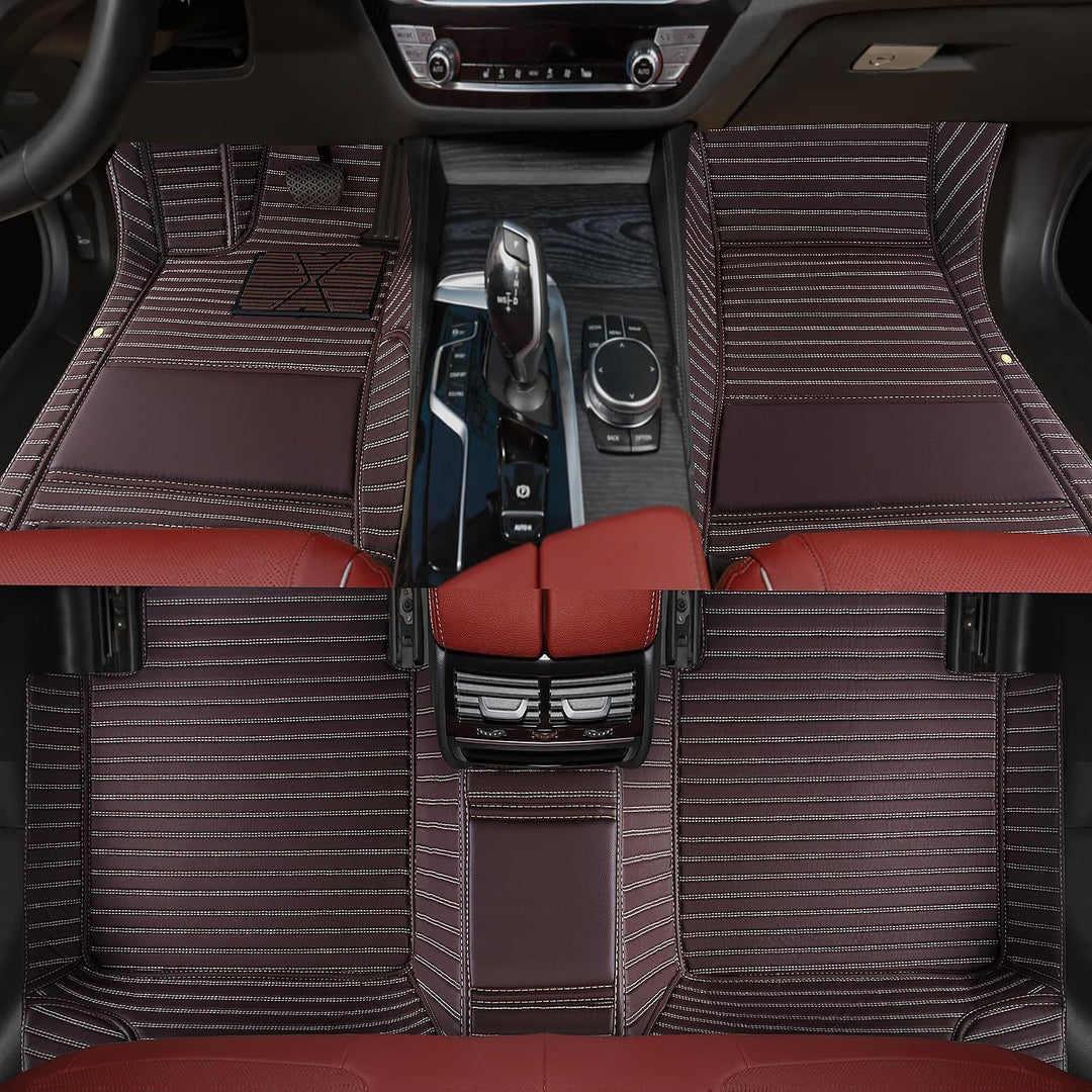 Compatible LADA Granta Special Leather Car Foot Mat