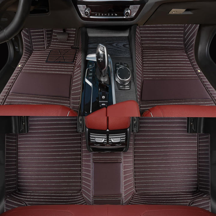Compatible LADA Granta Special Leather Car Foot Mat