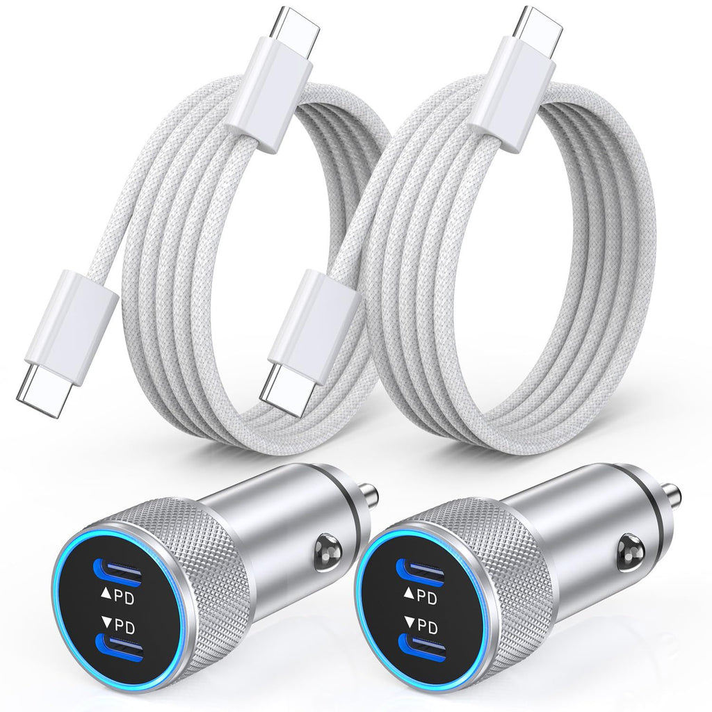 Metal PD Super Fast Car Charger – Aluminum Alloy Cigarette Lighter Charger for Huawei & All Phones