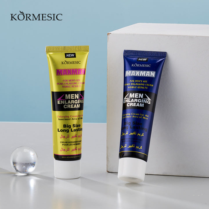 KORMESIC跨境男士持久私处按摩膏霜护理cream全英文劲能按摩油