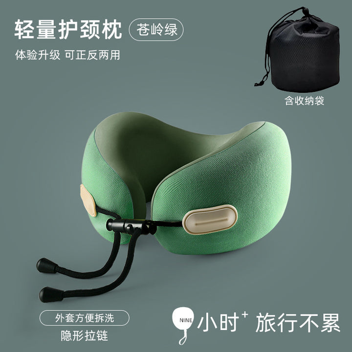 Memory Foam U Storage U Neck Pillow Travel Travel Office
