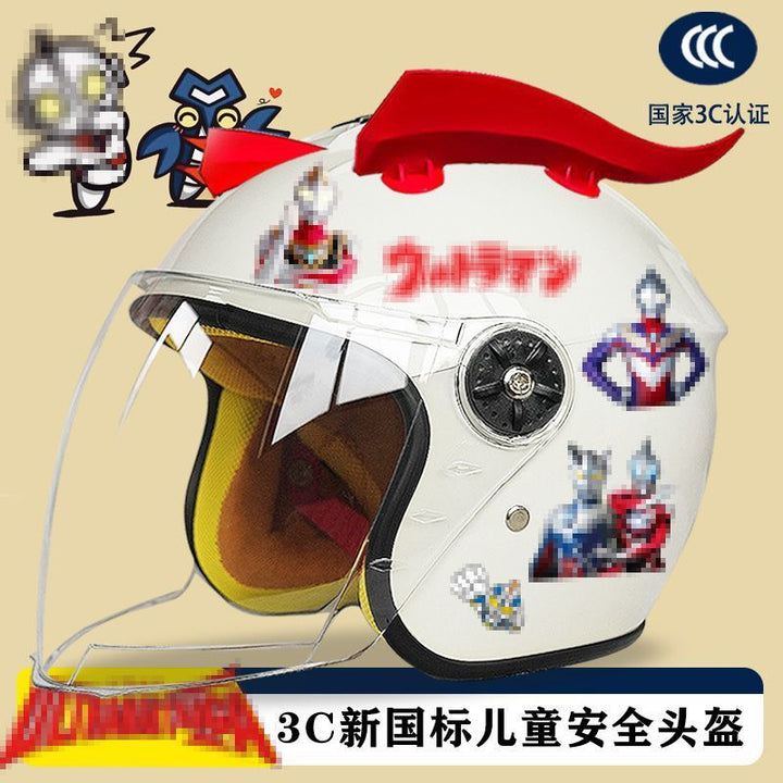 Fall/Winter Children Electric Vehicle Helmet All Season Motorcycle Winter Small Safe