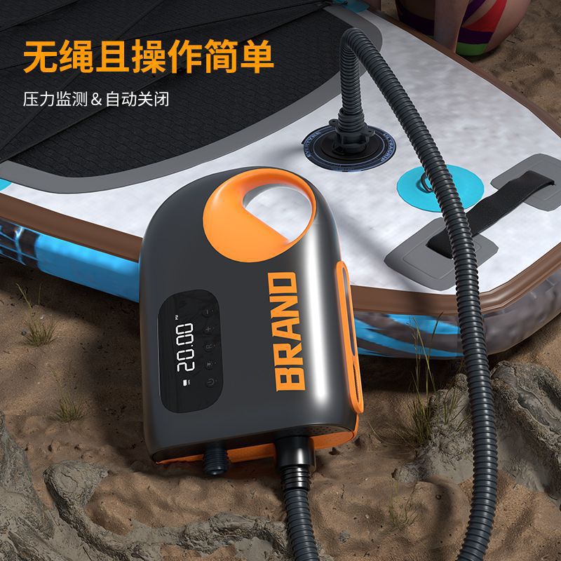 便携式电动车载充气泵帐篷SUP浆板皮划艇无线打气泵车载充气泵