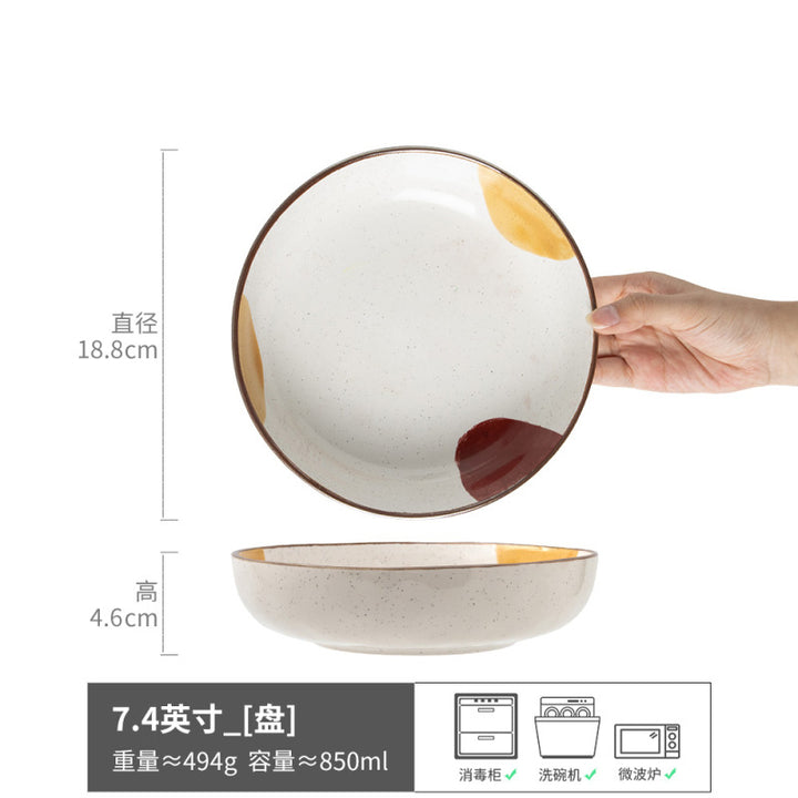 Bowl Vintage Ceramic Bowl Home Plate Tableware Bowl Plate Wholesale Export