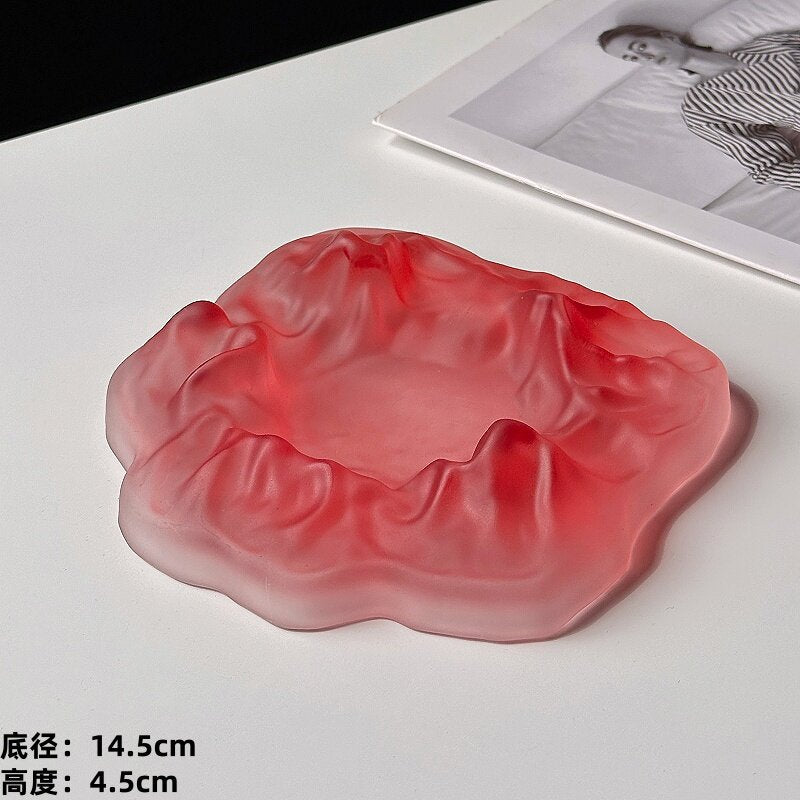 Iceberg Frosted Luxury Ashtray – High-End Creative Home Living Room Decor Ashtray