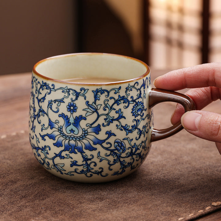轻奢骨瓷马克杯套装礼盒装高颜值伴手礼高级感水杯茶杯