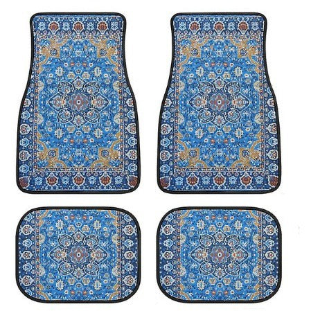 Vintage Car Foot Mat Carpet 4 Piece Set Stain Resistant Floor Mat TEMUFoot Mat Wholesale